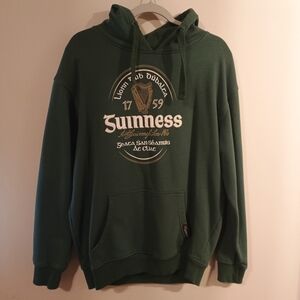Y2k Guinness Green Pullover Hoodie - Classic Logo